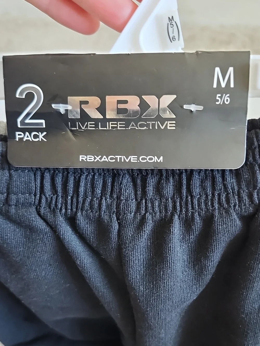 NWT RBX Kids Boys 2-Pack Activewear Set Black Shorts & Gray Joggers M 5/6